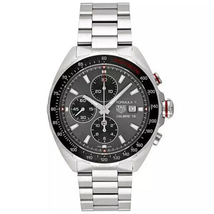 Tag Heuer Formula 1 Automatic Chronograph Grey Dial Silver Strap Watch for Men - CAZ2012.BA0876 Authentic Buy Shop Now