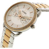 Fossil Tailor White Dial Two Tone Steel Strap Watch for Women - ES4396 Authentic Buy Shop Now