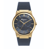 Salvatore Ferragamo Sapphire Blue Dial Blue Rubber Strap Watch for Men - SFHP00220 Authentic Buy Shop Now