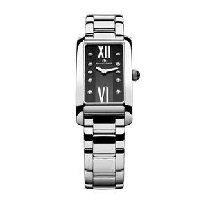 Maurice Lacroix Fiaba Black Dial Silver Steel Strap Watch for Women - FA2164-SS002-350 Authentic Buy Shop Now