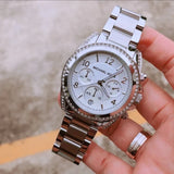 Michael Kors Blair Silver Dial Silver Steel Strap Watch for Women - MK5165 Authentic Buy Shop Now