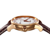 Mido Baroncelli III Automatic White Dial Brown Leather Strap Watch For Women - M7600.3.26.8 Authentic Buy Shop Now