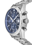 Tag Heuer Carrera Chronograph 41mm Blue Dial Silver Steel Strap Watch for Men - CBK2112.BA0715 Authentic Buy Shop Now