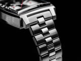 Tag Heuer Monaco Automatic Chronograph Black Dial Silver Steel Strap Watch for Men - CBL2113.BA0644 Authentic Buy Shop Now