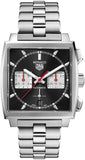 Tag Heuer Monaco Automatic Chronograph Black Dial Silver Steel Strap Watch for Men - CBL2113.BA0644 Authentic Buy Shop Now