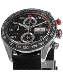 Tag Heuer Carrera Chronograph Black Dial Black Rubber Strap Watch for Men - CBN2A1AA.FT6228 Authentic Buy Shop Now