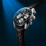 Tag Heuer Carrera Automatic Chronograph Black Dial Black Leather Strap Watch for Men - CBS2210.FC6534 Authentic Buy Shop Now