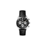 Tag Heuer Carrera Automatic Chronograph Black Dial Black Leather Strap Watch for Men - CBS2210.FC6534 Authentic Buy Shop Now