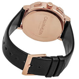 Calvin Klein Posh Grey Dial Black Leather Strap Watch for Men - K8Q376C3 Authentic Buy Shop Now