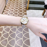 Michael Kors Jaycie Quartz Gold Dial White Leather Strap Watch for Women - MK2861 Authentic Buy Shop Now