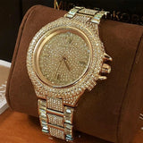 Michael Kors Camille Diamonds Gold Dial Gold Steel Strap Watch for Women - MK5720 Authentic Buy Shop Now
