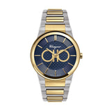 Salvatore Ferragamo Sapphire Bracelet Blue Dial Two Tone Steel Strap Watch For Men - SFHP00821 Authentic Buy Shop Now
