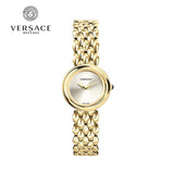 Versace V Flare Diamonds Silver Dial Gold Steel Strap Watch for Women - VEBN00918 Authentic Buy Shop Now