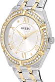 Guess Cosmo Diamonds Silver Dial Two Tone Steel Strap Watch for Women - GW0033L4 Authentic Buy Shop Now