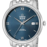 Omega De Ville Prestige Co-Axial Orbis Blue Dial Silver Steel Strap Watch for Men - 424.10.40.20.03.001 Authentic Buy Shop Now
