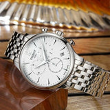 Tissot T Classic Tradition Chronograph White Dial Silver Steel Strap Watch For Men - T063.617.11.037.00 Authentic Buy Shop Now