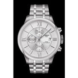 Tissot Chemin des Tourelles Automatic Chronograph White Dial Silver Steel Strap Watch for Men - T099.427.11.038.00 Authentic Buy Shop Now