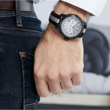 Maserati Royale 44mm Black Dial Stainless Steel Fiber Strap Watch For Men - R8871637002 Authentic Buy Shop Now