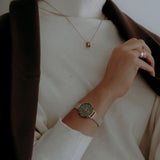 Daniel Wellington Petite Emerald Green Dial Gold Mesh Strap Watch For Women - DW00100479 Authentic Buy Shop Now