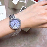 Michael Kors Taryn Mother of Pearl Purple Dial Silver Steel Strap Watch For Women - MK6562 Authentic Buy Shop Now
