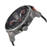 Diesel Mr Daddy 2.0 Chronograph Black Dial Brown Leather Strap Watch For Men - DZ7332 Authentic Buy Shop Now
