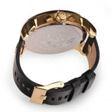 Diesel Mr Daddy Chronograph Black Dial Black Leather Strap Watch For Men - DZ7371 Authentic Buy Shop Now