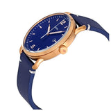 Fossil The Commuter Blue Dial Blue Leather Strap Watch for Men - FS5274 Authentic Buy Shop Now