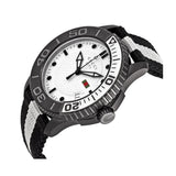 Gucci G Timeless XL White Dial Two Tone NATO Strap Watch For Men - YA126243 Authentic Buy Shop Now