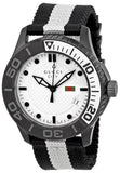 Gucci G Timeless XL White Dial Two Tone NATO Strap Watch For Men - YA126243 Authentic Buy Shop Now