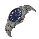 Michael Kors Paxton Analog Blue Dial Grey Steel Strap Watch For Men - MK8499 Authentic Buy Shop Now