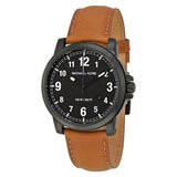Michael Kors Paxton Analog Black Dial Brown Rubber Strap Watch For Men - MK8502 Authentic Buy Shop Now