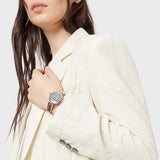 Emporio Armani Arianna Quartz Grey Dial Rose Gold Steel Strap Watch For Women - AR11220 Authentic Buy Shop Now