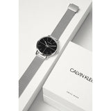 Calvin Klein High Noon Black Dial Silver Mesh Bracelet Watch for Men - K8M21121 Authentic Buy Shop Now