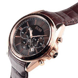 Hugo Boss Driver Black Dial Black Leather Strap Watch for Men - 1513092 Authentic Buy Shop Now