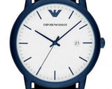Emporio Armani Luigi Quartz White Dial Blue Mesh Bracelet Watch For Men - AR11025 Authentic Buy Shop Now