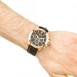 Hugo Boss Ikon Black Dial Black Leather Strap Watch for Men - 1513179 Authentic Buy Shop Now