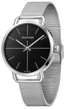 Calvin Klein Even Black Dial Silver Mesh Bracelet Watch for Women - K7B21121 Authentic Buy Shop Now