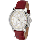 Tommy Hilfiger Claudia White Dial Red Leather Strap Watch for Women - 1781816 Authentic Buy Shop Now