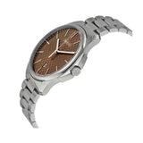 Gucci G Timeless Quartz Brown Dial Silver Steel Strap Watch for Men - YA126317 Authentic Buy Shop Now