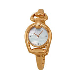 Gucci Horsebit Collection Diamonds Mother of Pearl Dial Rose Gold Steel Strap Watch For Women - YA139508 Authentic Buy Shop Now