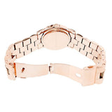Marc Jacobs Amy Glitz Brown Dial Rose Gold Steel Strap Watch for Women - MBM3221 Authentic Buy Shop Now