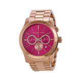 Michael Kors Runway Pink Dial Rose Gold Steel Strap Watch for Women - MK5931 Authentic Buy Shop Now