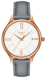 Tissot T Lady Bella Ora Round White Dial Beige Leather Strap Watch For Women - T103.210.36.018.00 Authentic Buy Shop Now