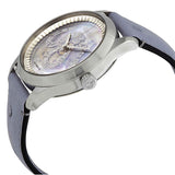 Gucci G Timeless Automatic Mother of Pearl Dial Blue Leather Strap Watch For Women - YA1264113 Authentic Buy Shop Now