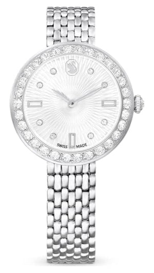 Swarovski Certa Crystals Silver Dial Silver Steel Strap Watch for Women - 5673022 Authentic Buy Shop Now