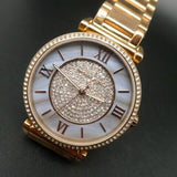 Michael Kors Kerry Mother of Pearl Dial Rose Gold Steel Strap Watch for Women - MK3333 Authentic Buy Shop Now