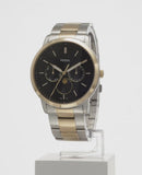 Fossil Neutra Moonphase Multifunction Black Dial Two Tone Steel Strap Watch for Men - FS5906 Authentic Buy Shop Now
