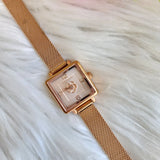 Coach Cass White Dial Rose Gold Mesh Bracelet Watch for Women - 14503698 Authentic Buy Shop Now