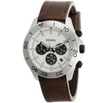 Fossil Retro Traveler Chronograph White Dial Brown Leather Strap Watch for Men - CH2886 Authentic Buy Shop Now