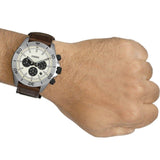 Fossil Retro Traveler Chronograph White Dial Brown Leather Strap Watch for Men - CH2886 Authentic Buy Shop Now